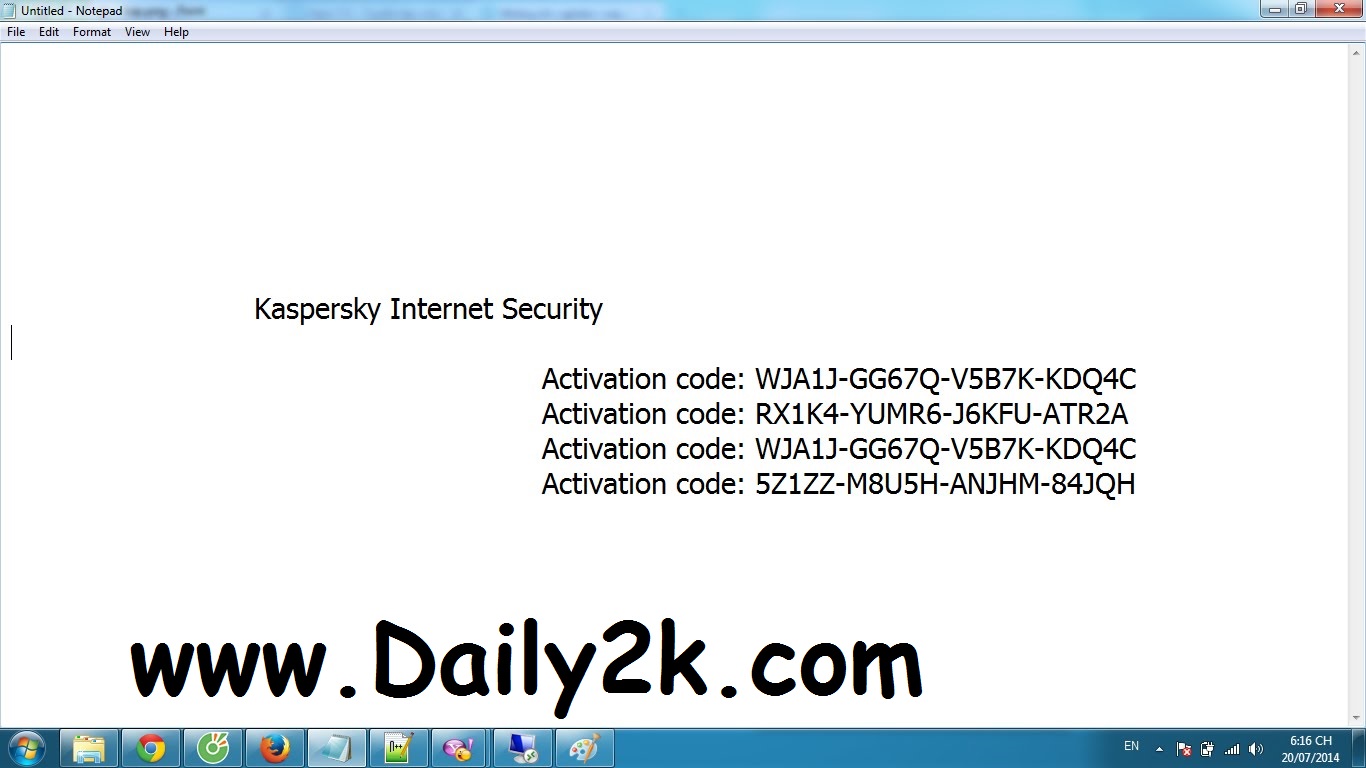 Kaspersky antivirus activation key free